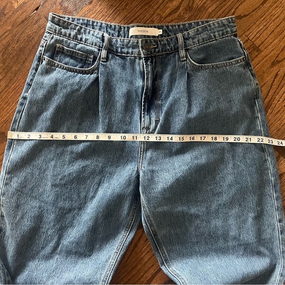 Hidden Jeans Women’s Zoey Mom Tapered Blue Denim – Size 31 - Picture 9 of 10